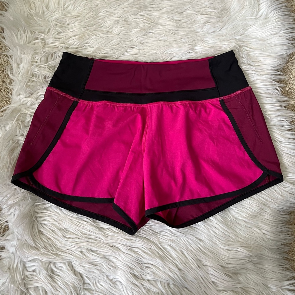 {Lululemon} Run Times Short 4-way Stretch in Jeweled Magenta / Dashing Purple